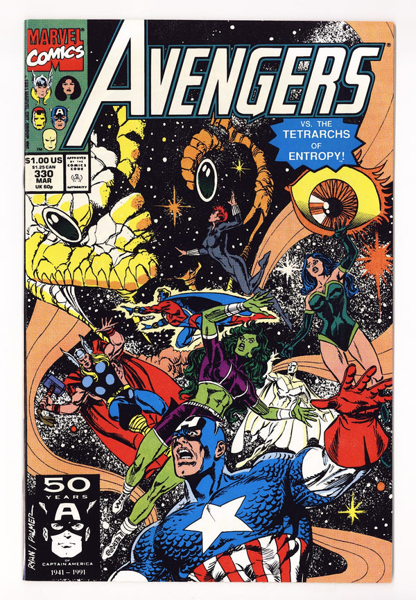 The Avengers Vol 1 330 High Grade (1991)