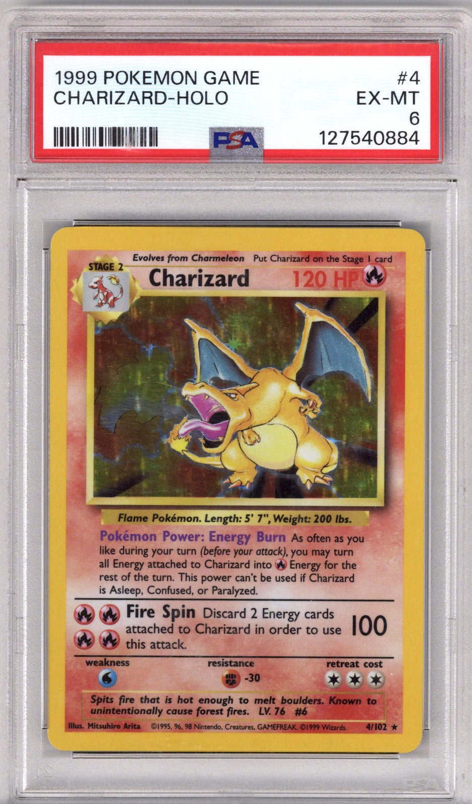 Pokemon Base Set Charizard PSA 6 (1999)