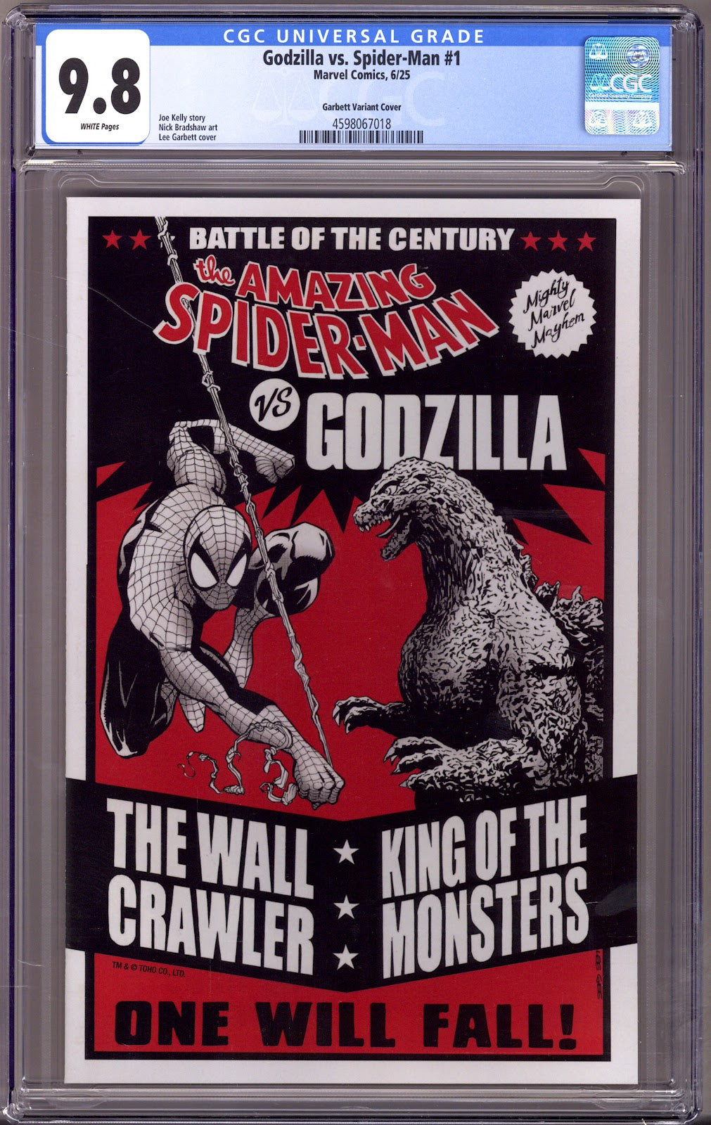 Godzilla vs. Spider-Man [nn] CGC 9.8 (NM/M) (2025) Garbett Variant 