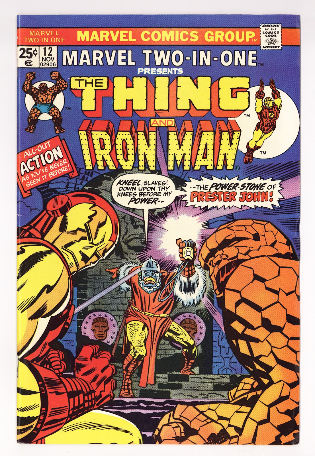 Marvel Two-in-One Vol 1 12  Mid Grade   (1975)     