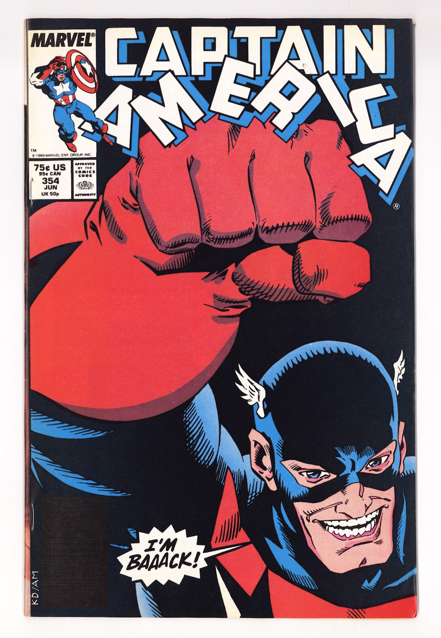 Captain America Vol 1 354  VF (8.0)   (1989)     