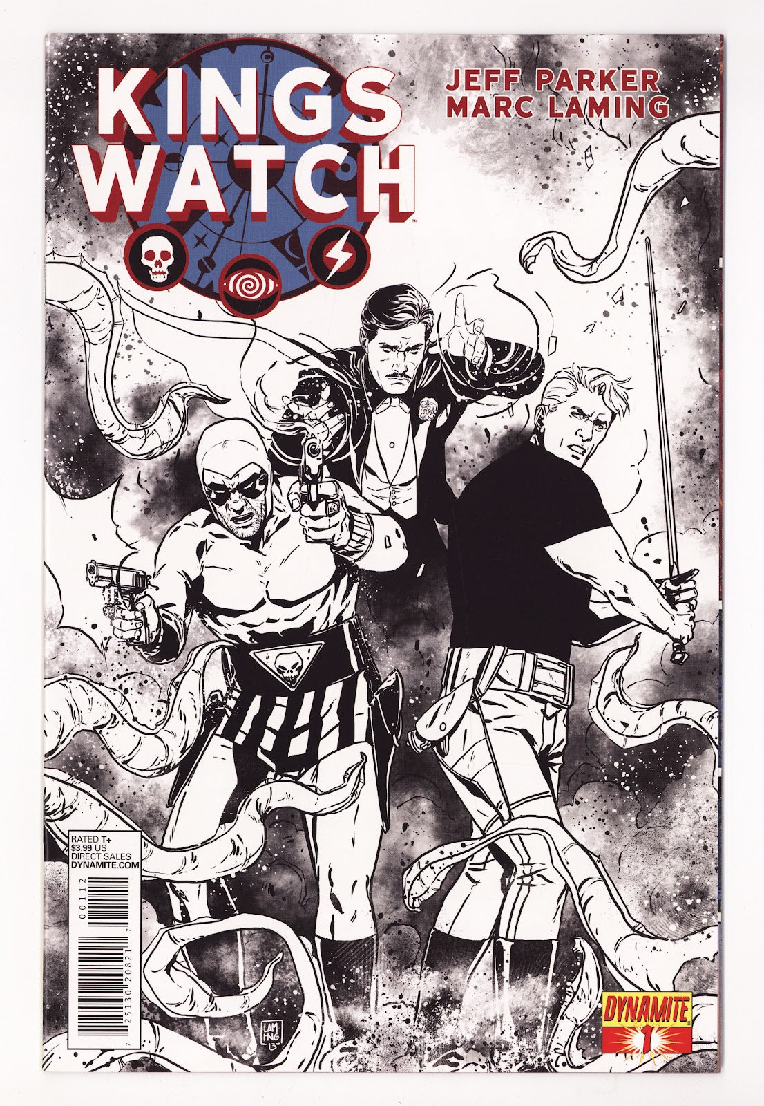 Kings Watch   1  High Grade   (2013) B&W  Variant  