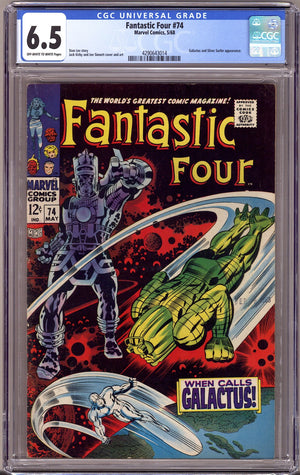 Fantastic Four Vol 1 74 CGC 6.5 (FN+) (1968)