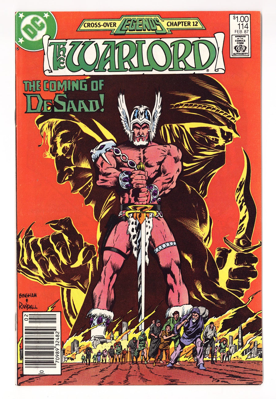 Warlord Vol 1 114  Mid Grade   (1987)   Canadian Price Variant
