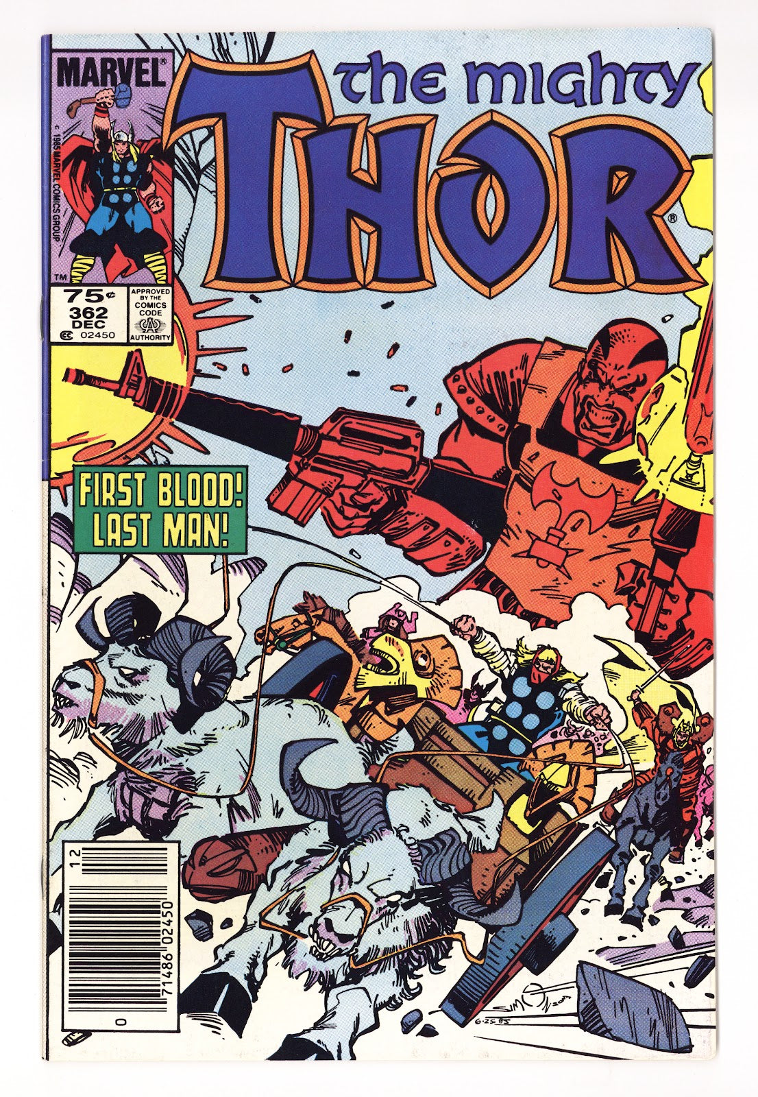 Thor Vol 1 362  Mid Grade   (1985)   Canadian Price Variant