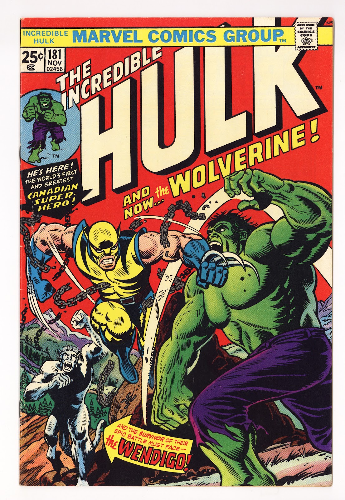 The Incredible Hulk Vol 1 181  FN/VF (7.0)   (1974)     