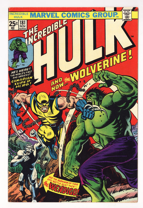 The Incredible Hulk Vol 1 181  FN/VF (7.0)   (1974)