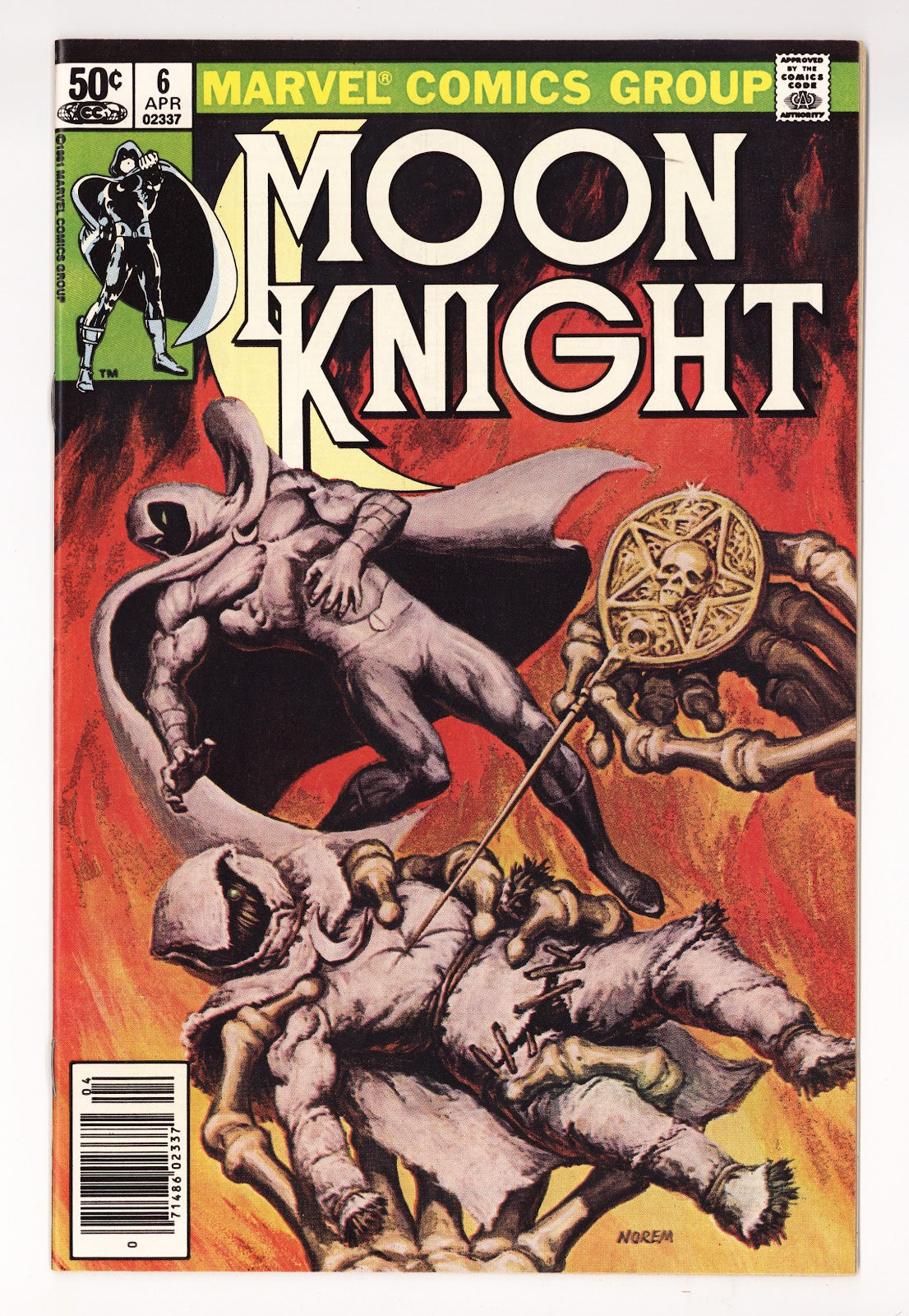Moon Knight Vol 1 6 High Grade (1981) Newsstand 