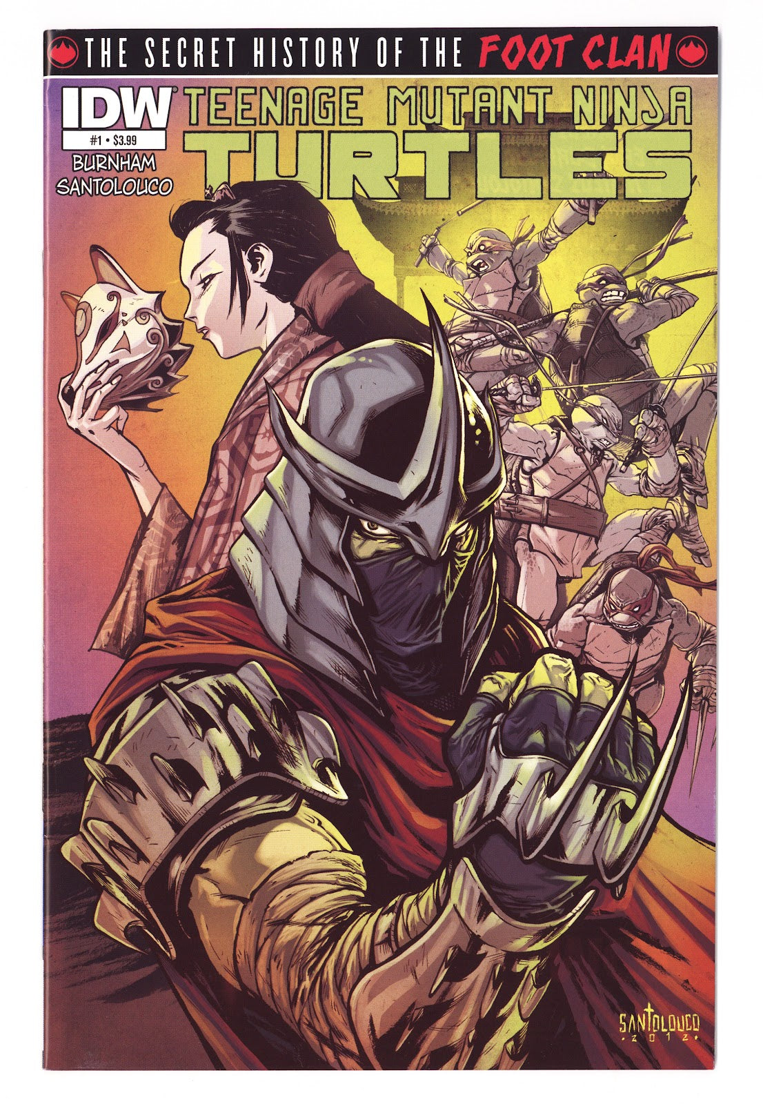 Teenage Mutant Ninja Turtles: The Secret History of the Foot Clan 1 Mid Grade (2012) 
