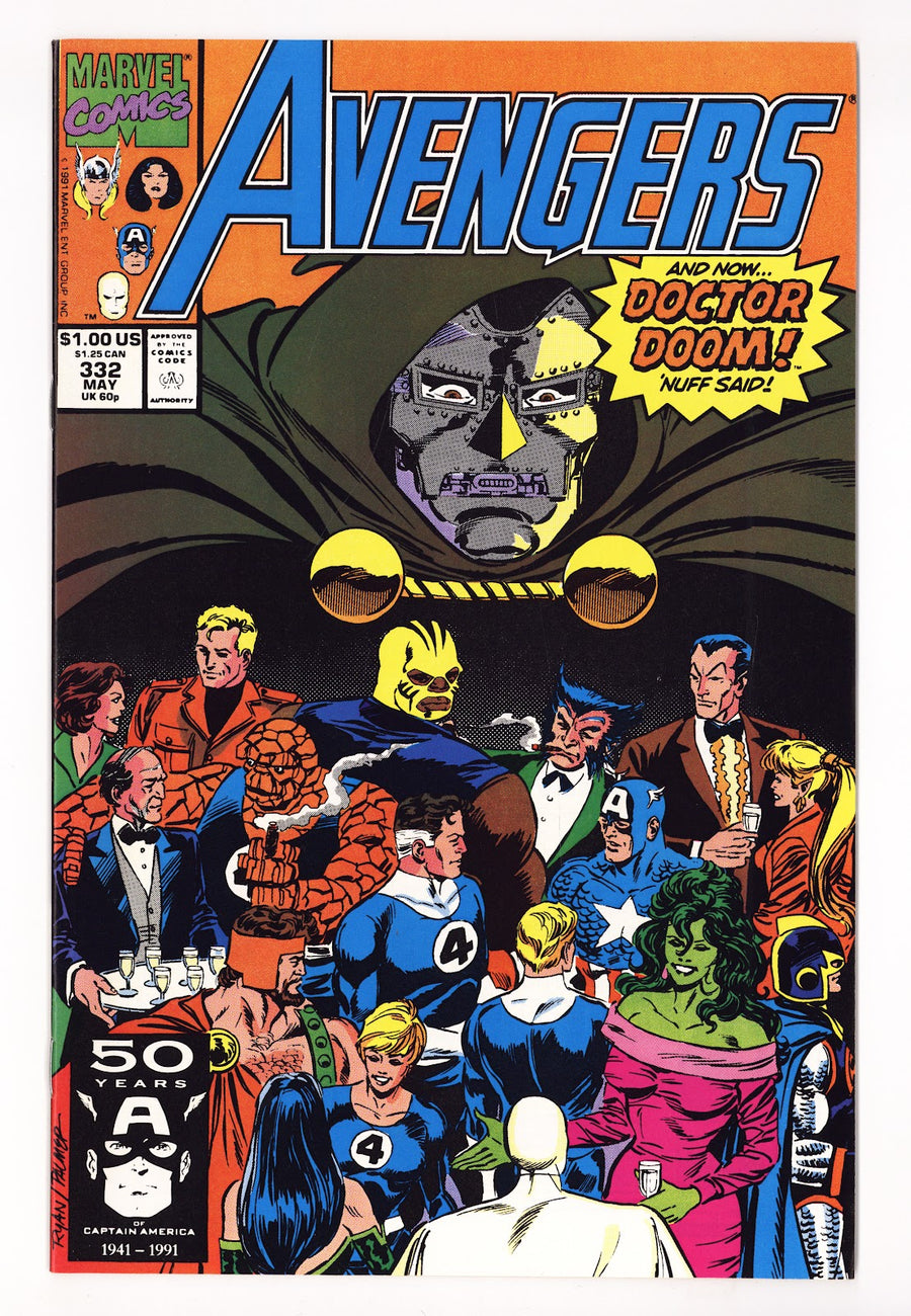 The Avengers Vol 1 332 High Grade (1991) 