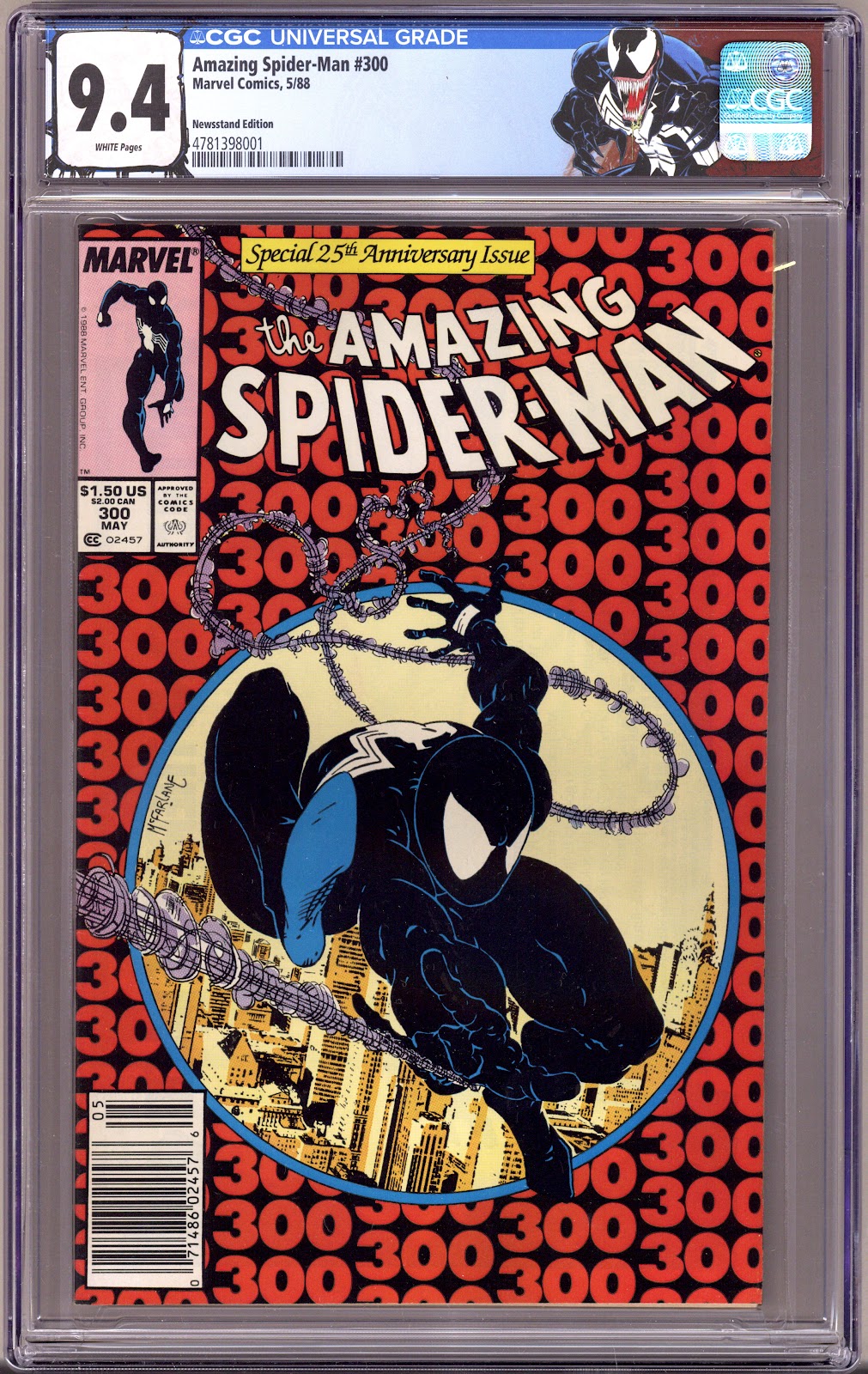 The Amazing Spider-Man Vol 1 300 CGC 9.4 (NM)   (1988)   Newsstand