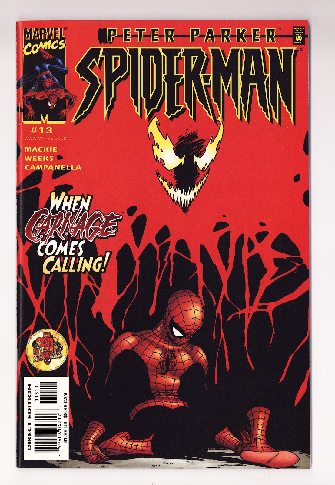Peter Parker: Spider-Man 13 High Grade (2000) Direct Edition 