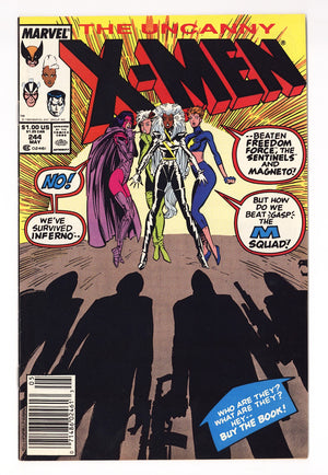 The Uncanny X-Men Vol 1 244  FN (6.0)   (1989)   Newsstand