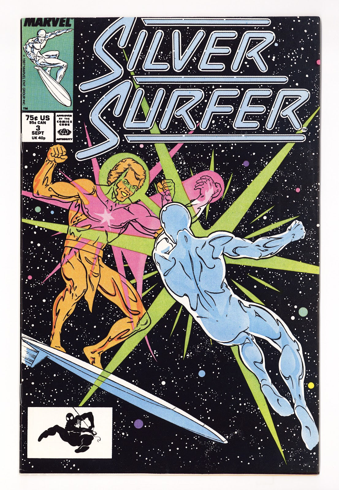 Silver Surfer Vol 3 3  High Grade   (1987)   Direct  