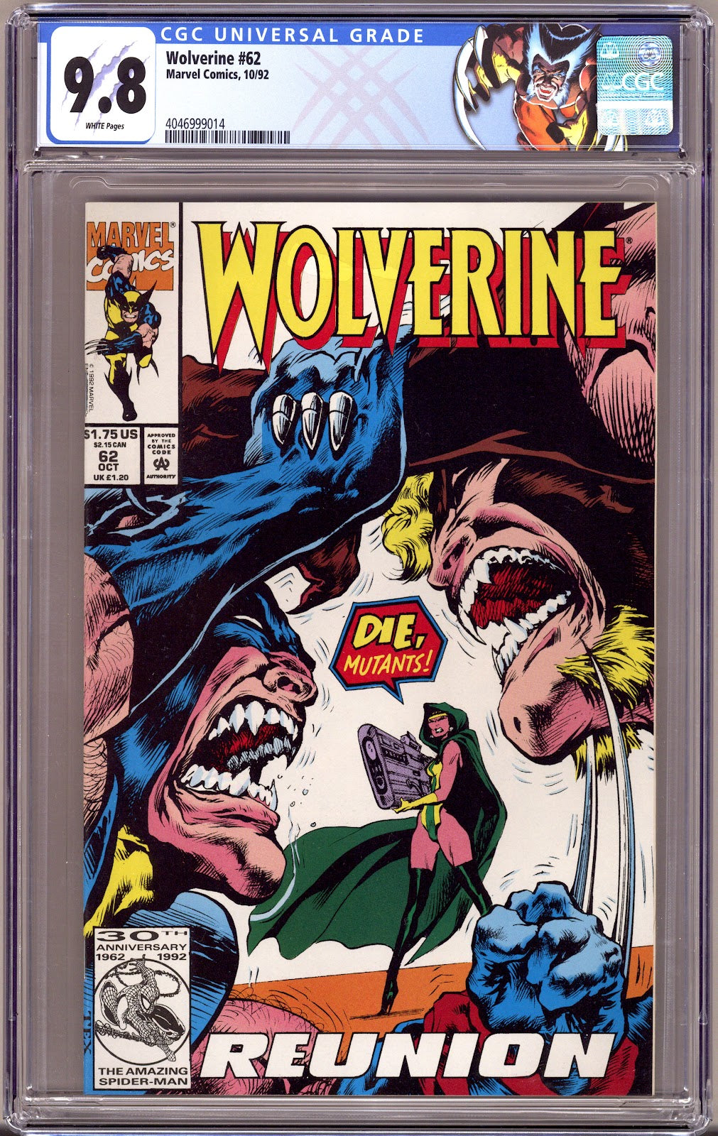 Wolverine Vol 2 62 CGC 9.8 (NM/M) (1992) 