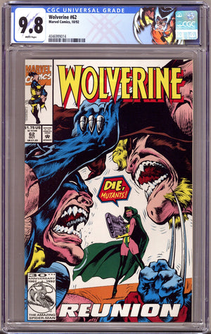 Wolverine Vol 2 62 CGC 9.8 (NM/M) (1992)