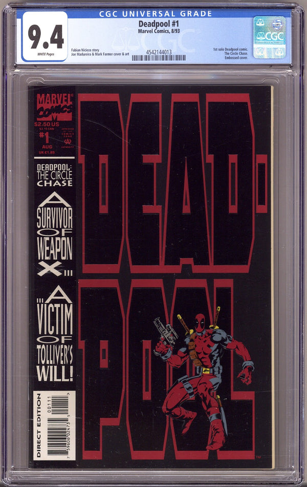 Deadpool: The Circle Chase 1 CGC 9.4 (NM) (1993)