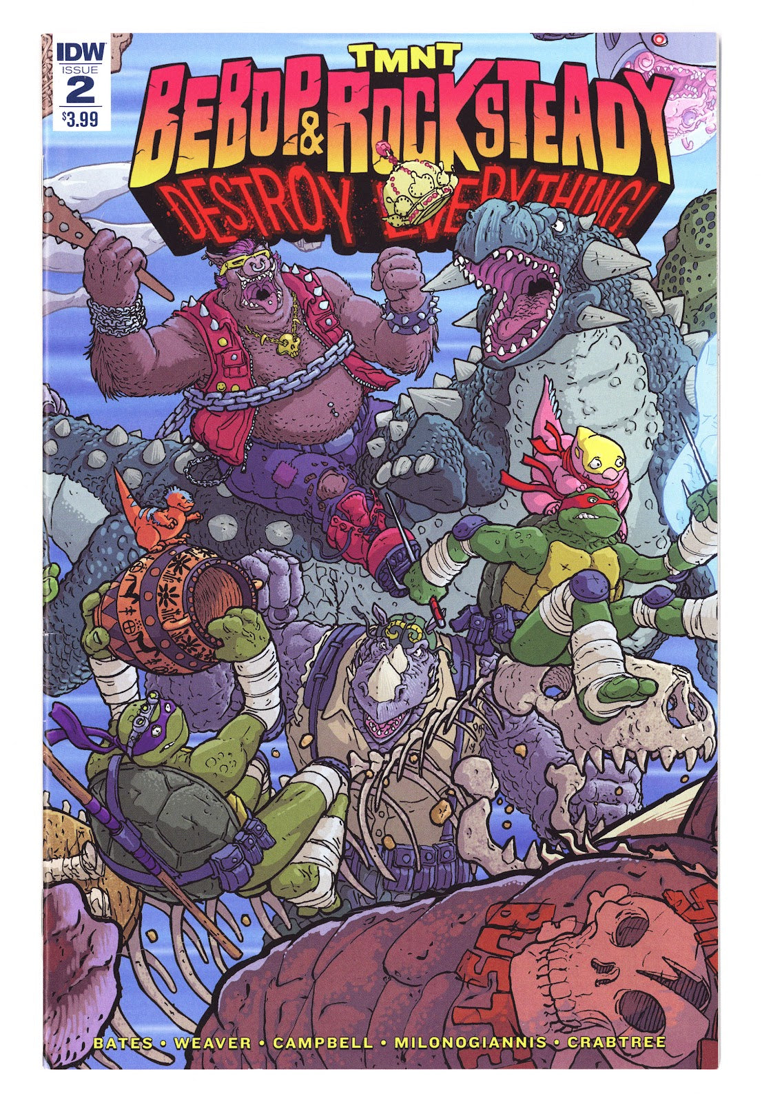 Teenage Mutant Ninja Turtles: Bebop & Rocksteady Destroy Everything 2 Mid Grade (2016) 