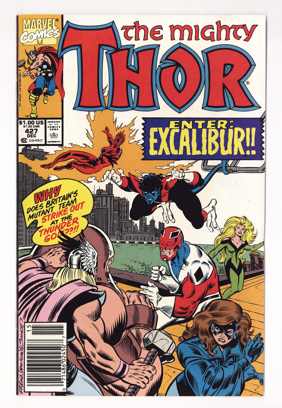 Thor Vol 1 427  Mid Grade   (1990)   Newsstand