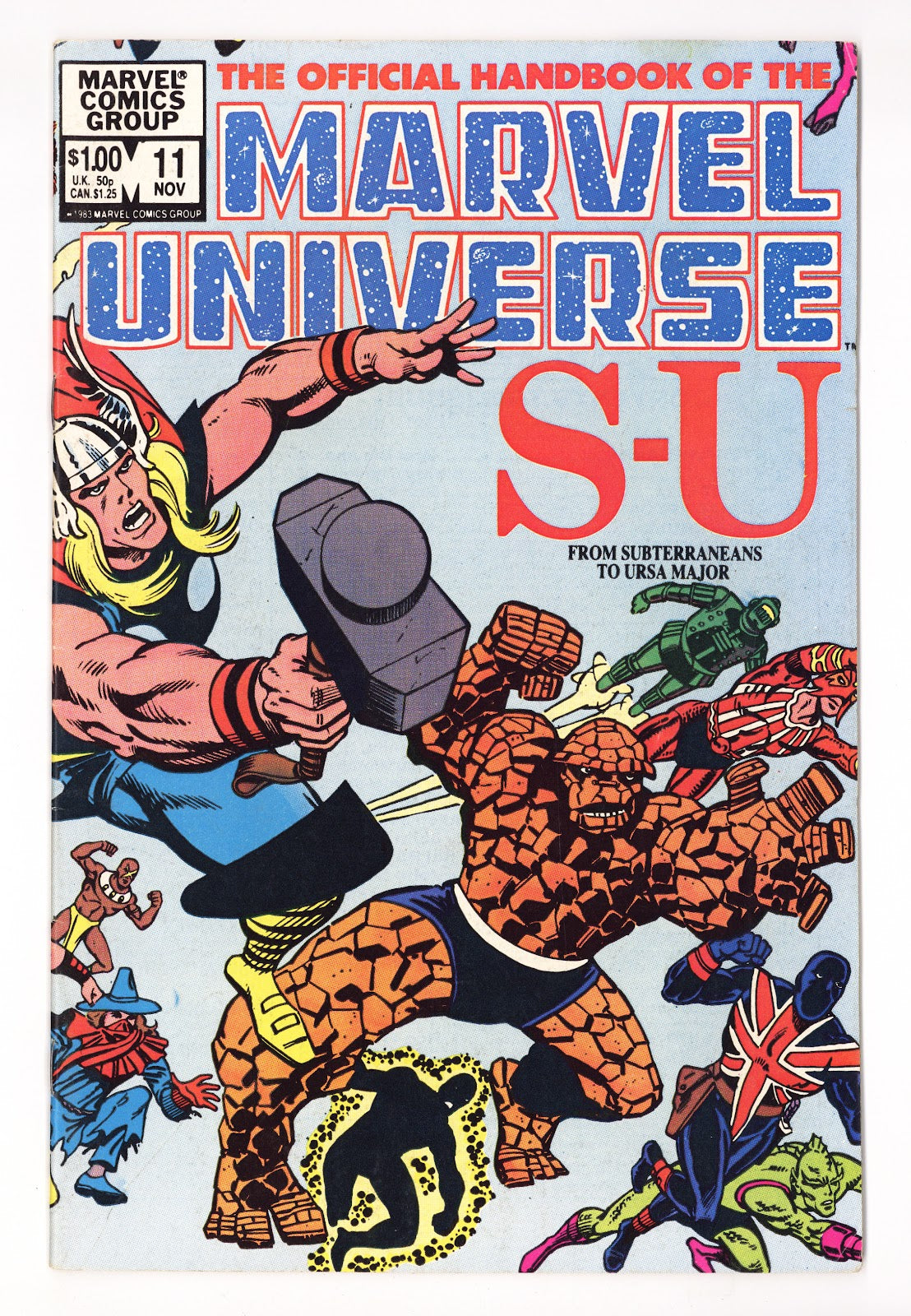 The Official Handbook of the Marvel Universe Vol 1 11  Mid Grade   (1983)   Direct  