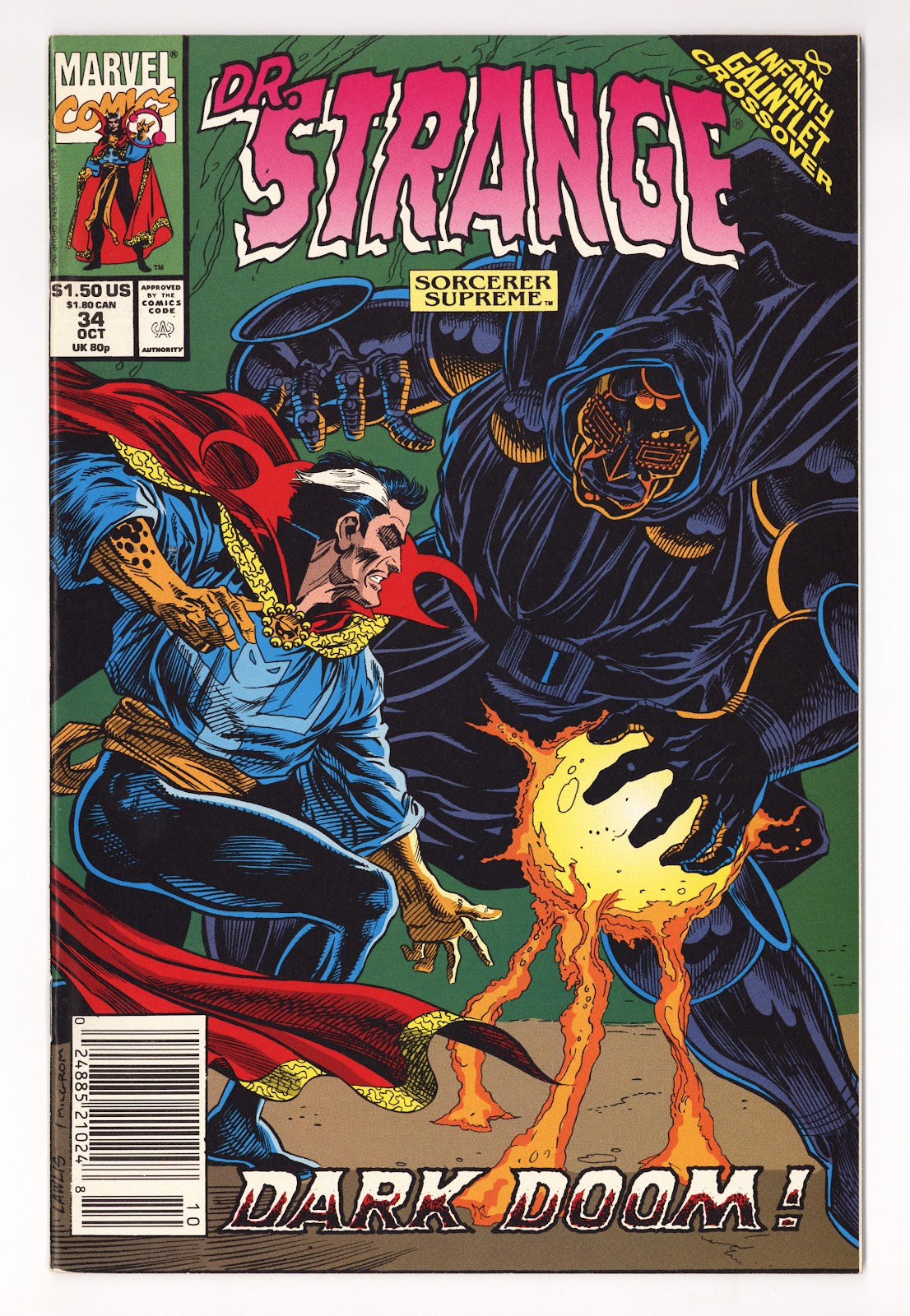 Doctor Strange, Sorcerer Supreme Vol 1 34  High Grade   (1991)     