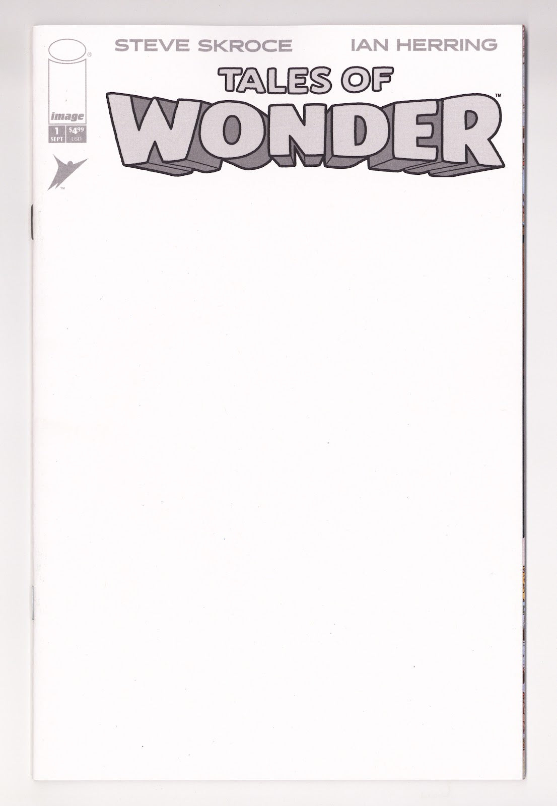 Tales of Wonder 1 Sketch Blank Variant (2026)