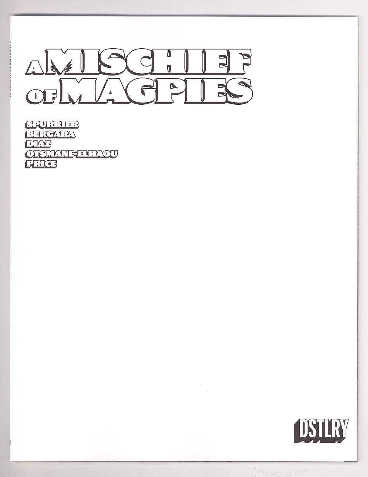 A Mischief of Magpies 1 Sketch Blank Variant (2026)