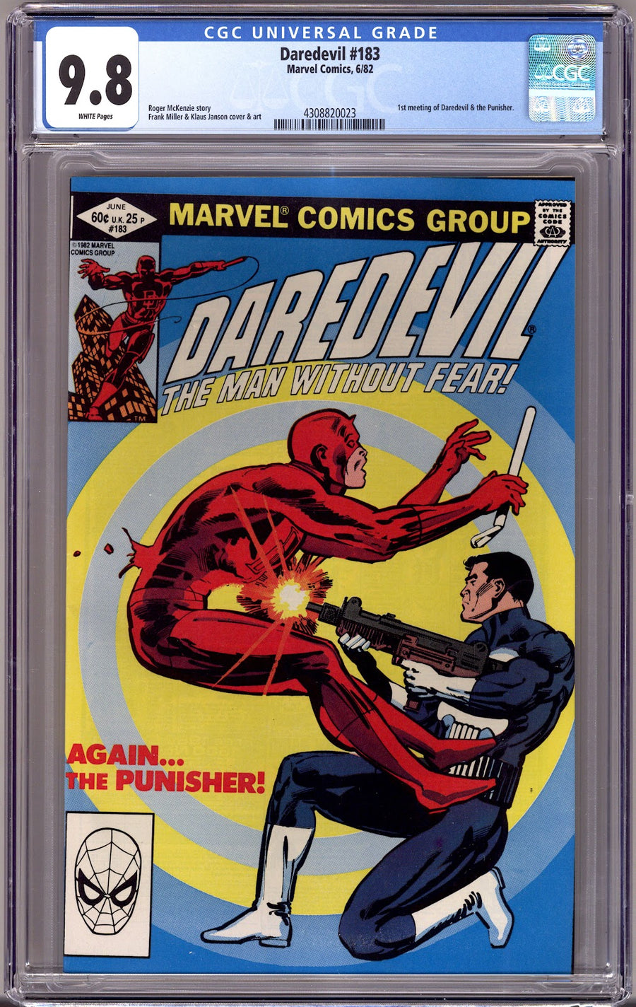 Daredevil Vol 1 183 CGC 9.8 (NM/M)   (1982)