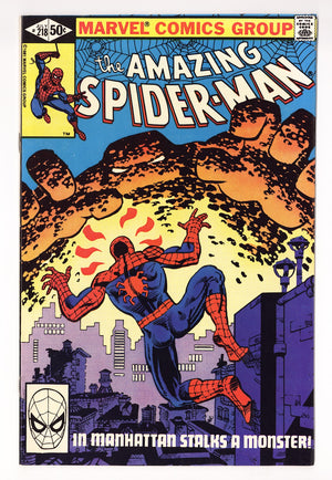 The Amazing Spider-Man Vol 1 218  VF+ (8.5)   (1981)