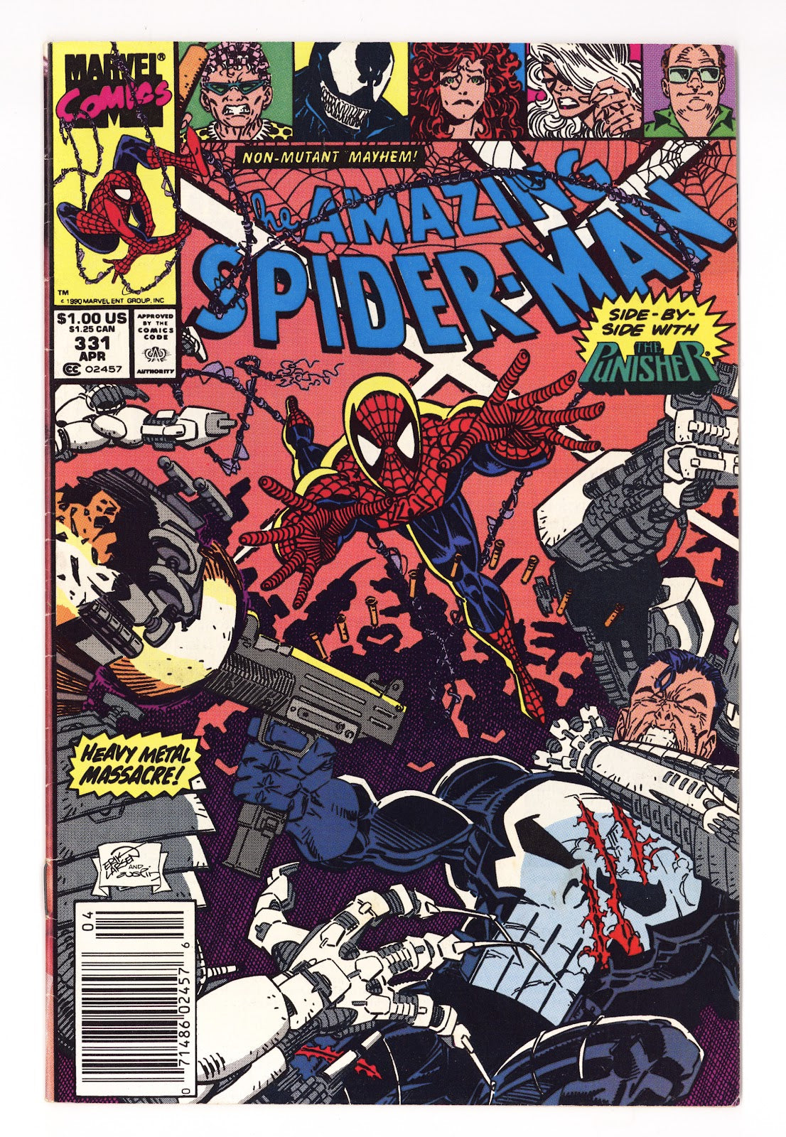 The Amazing Spider-Man Vol 1 331 Mid Grade (1990) Newsstand 