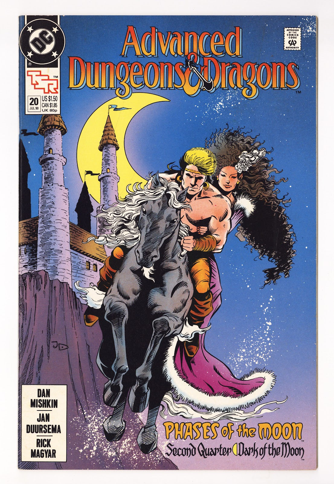 Advanced Dungeons & Dragons Comic Book 19 High Grade (1990) Direct 