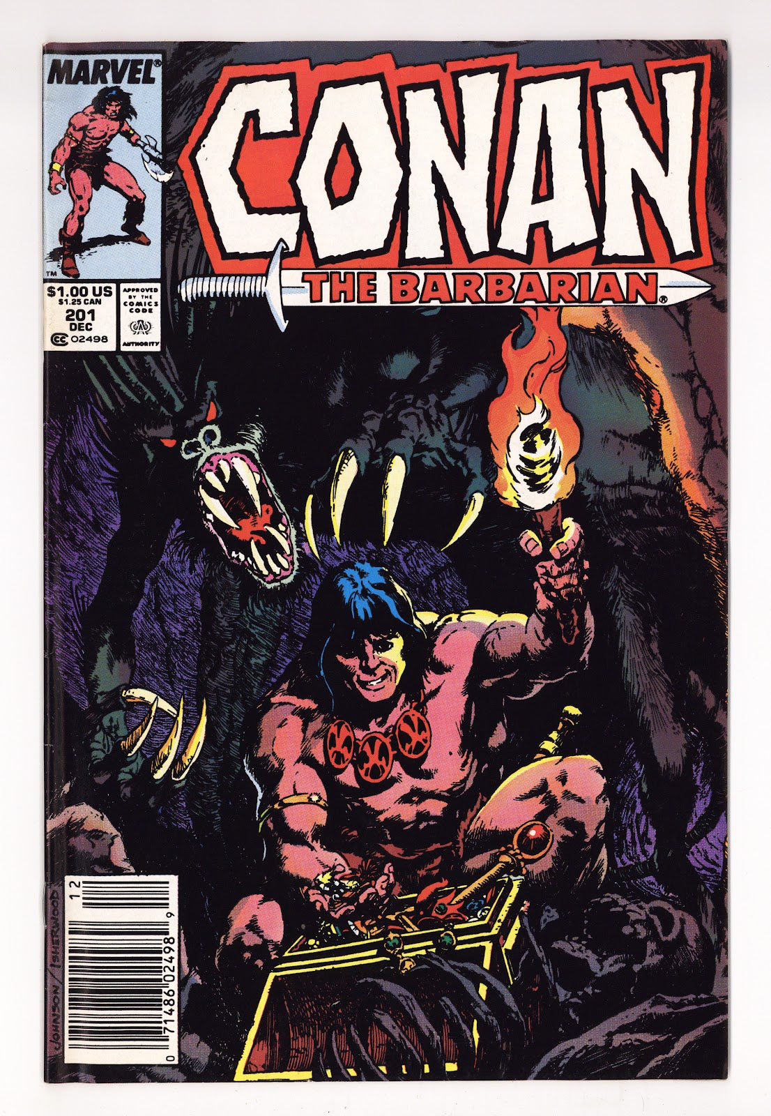 Conan the Barbarian Vol 1 201  Mid Grade   (1987)   Newsstand