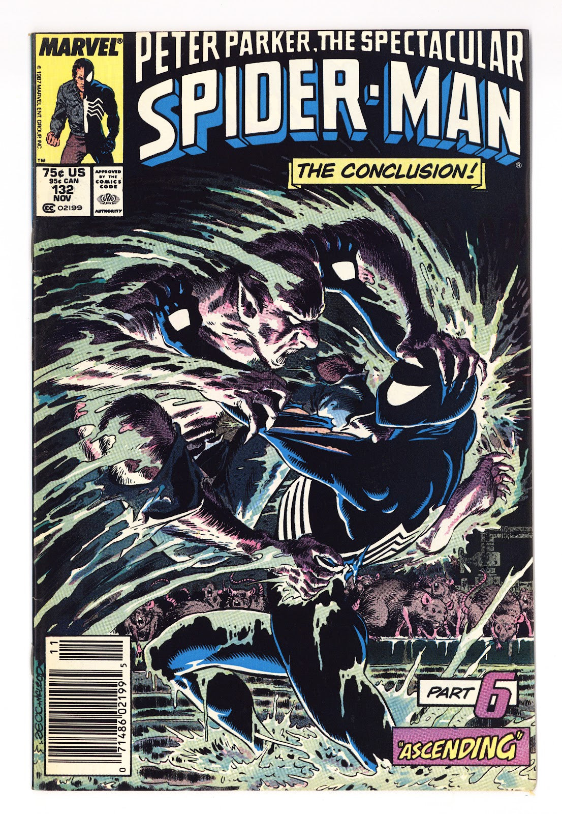 The Spectacular Spider-Man Vol 1 132 FN/VF (7.0) (1987) Newsstand 