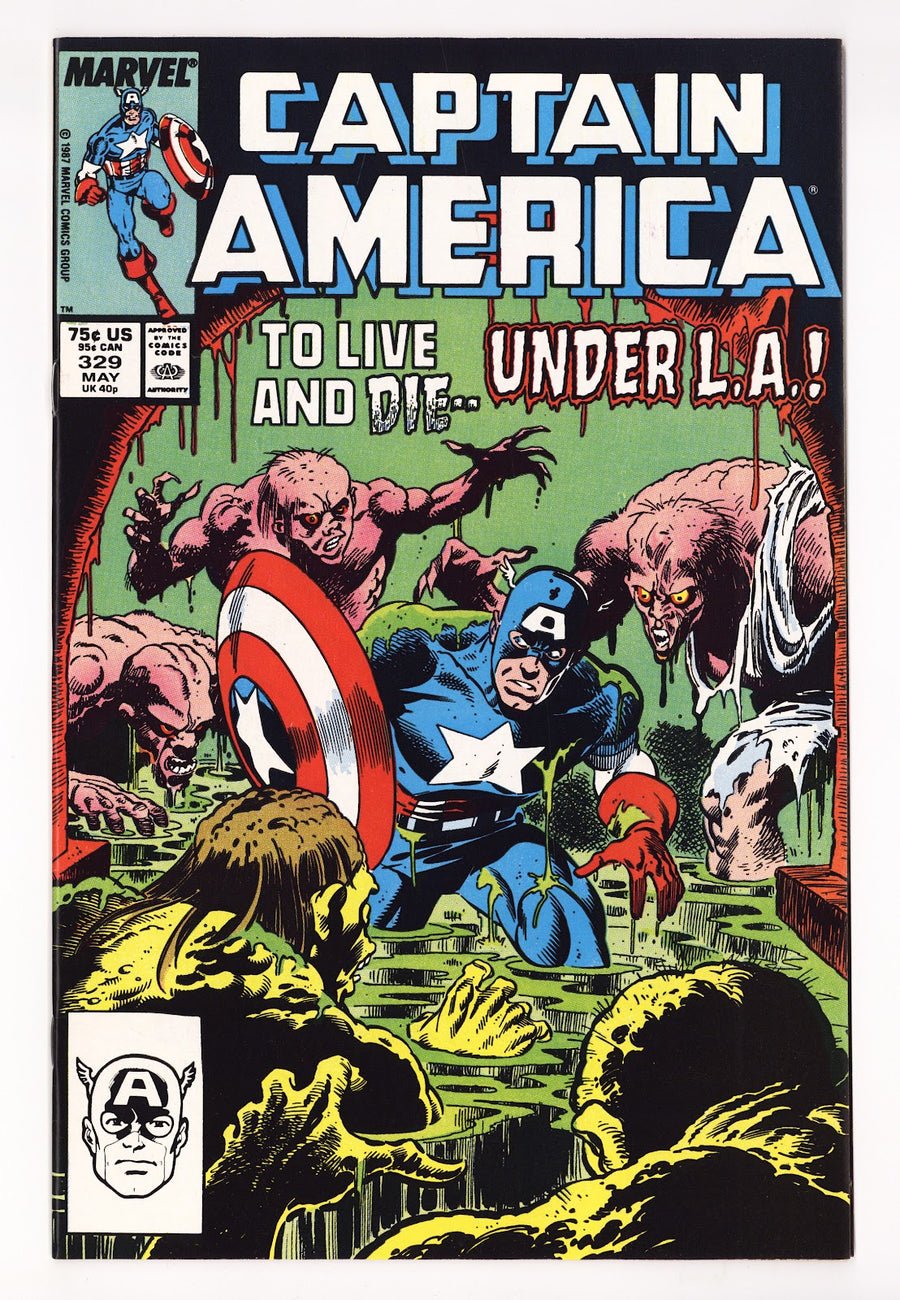 Captain America Vol 1 329 High Grade (1987) 
