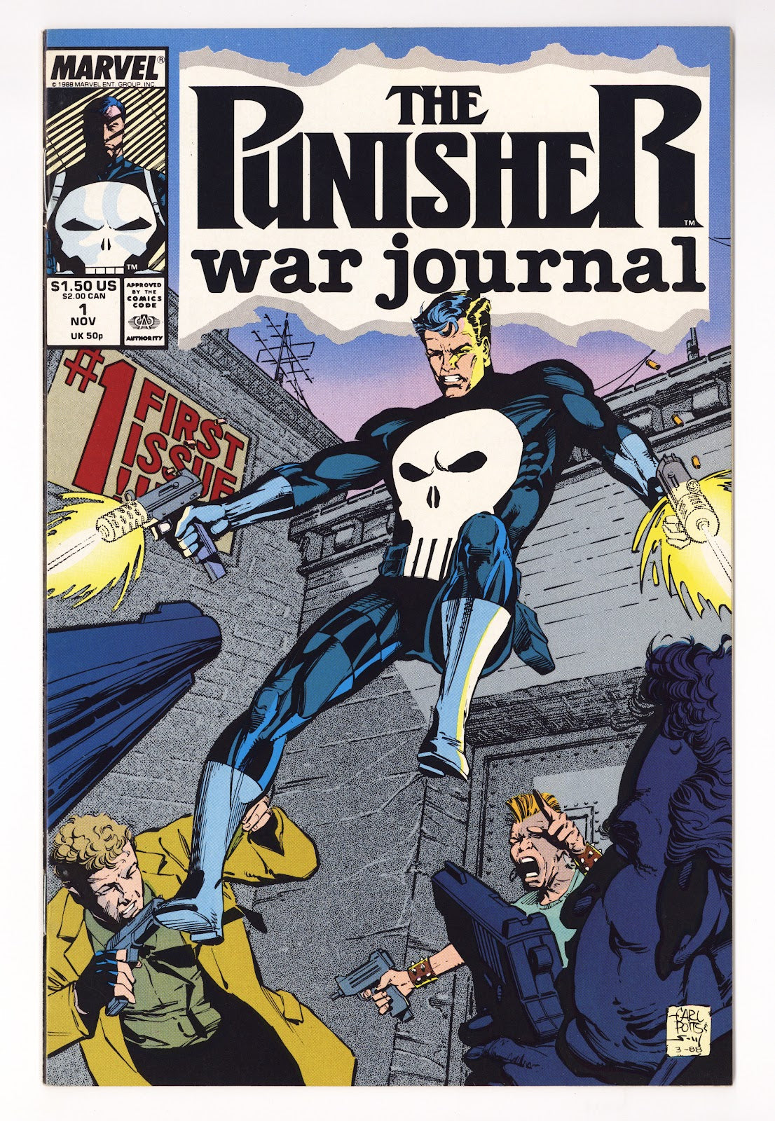 The Punisher War Journal Vol 1 1  VF (8.0)   (1988)     