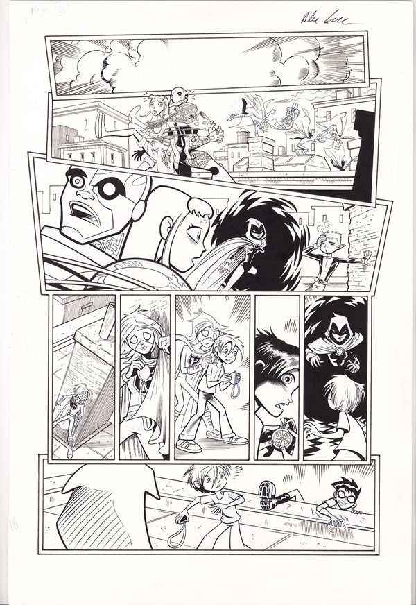 Teen Titans Go! 52 Pg. 18 Original Art by Alexander Serra (2008)