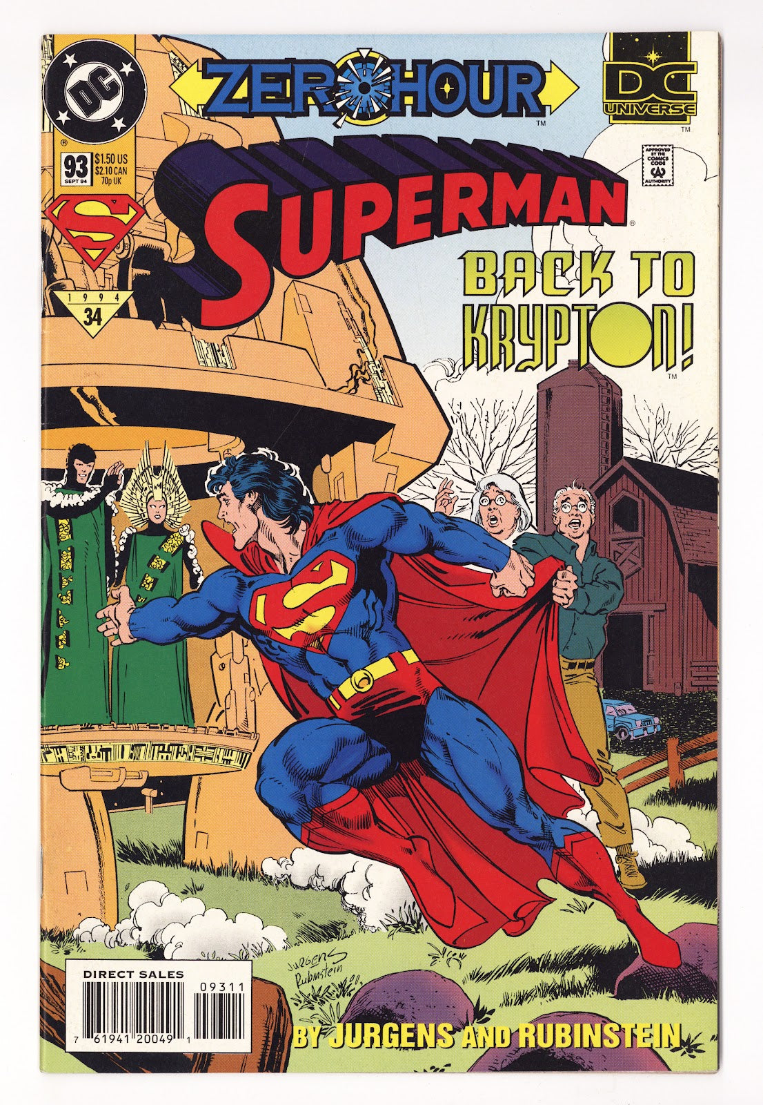 Superman Vol 2 93  High Grade   (1994)   Direct Sales  