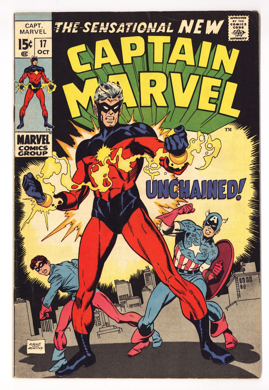 Captain Marvel Vol 1 17 FN (6.0) (1969) 