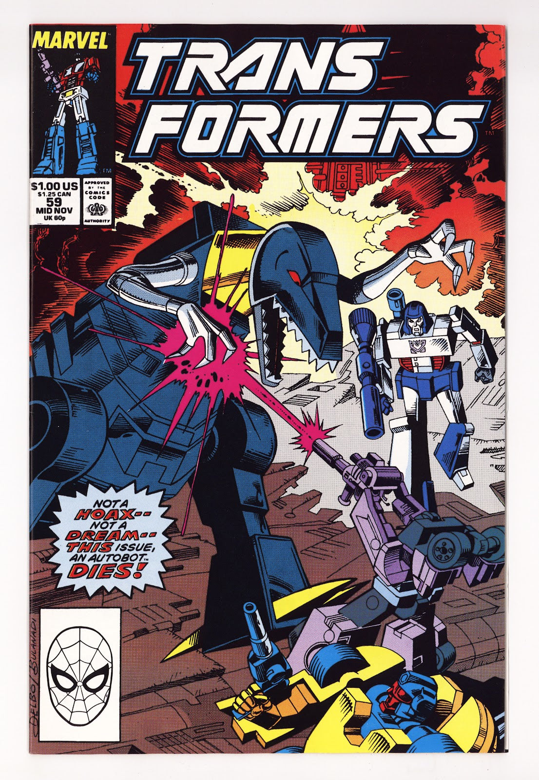 The Transformers Vol 1 59  VF/NM (9.0)   (1989)     