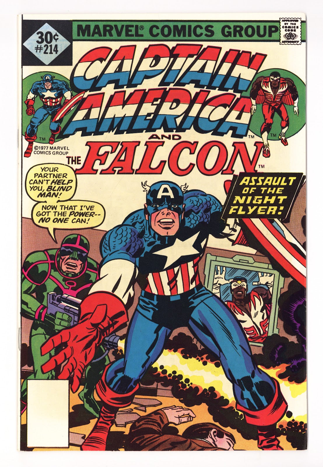 Captain America Vol 1 214 Low Grade (1977) Whitman 