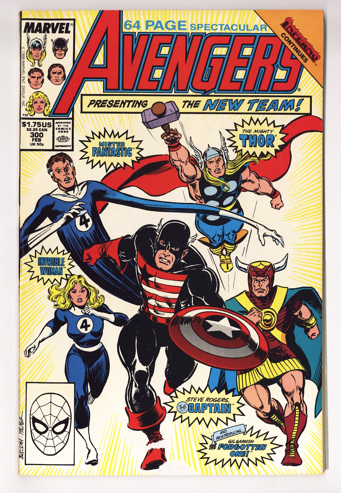 The Avengers Vol 1 300 Low Grade (1989) 