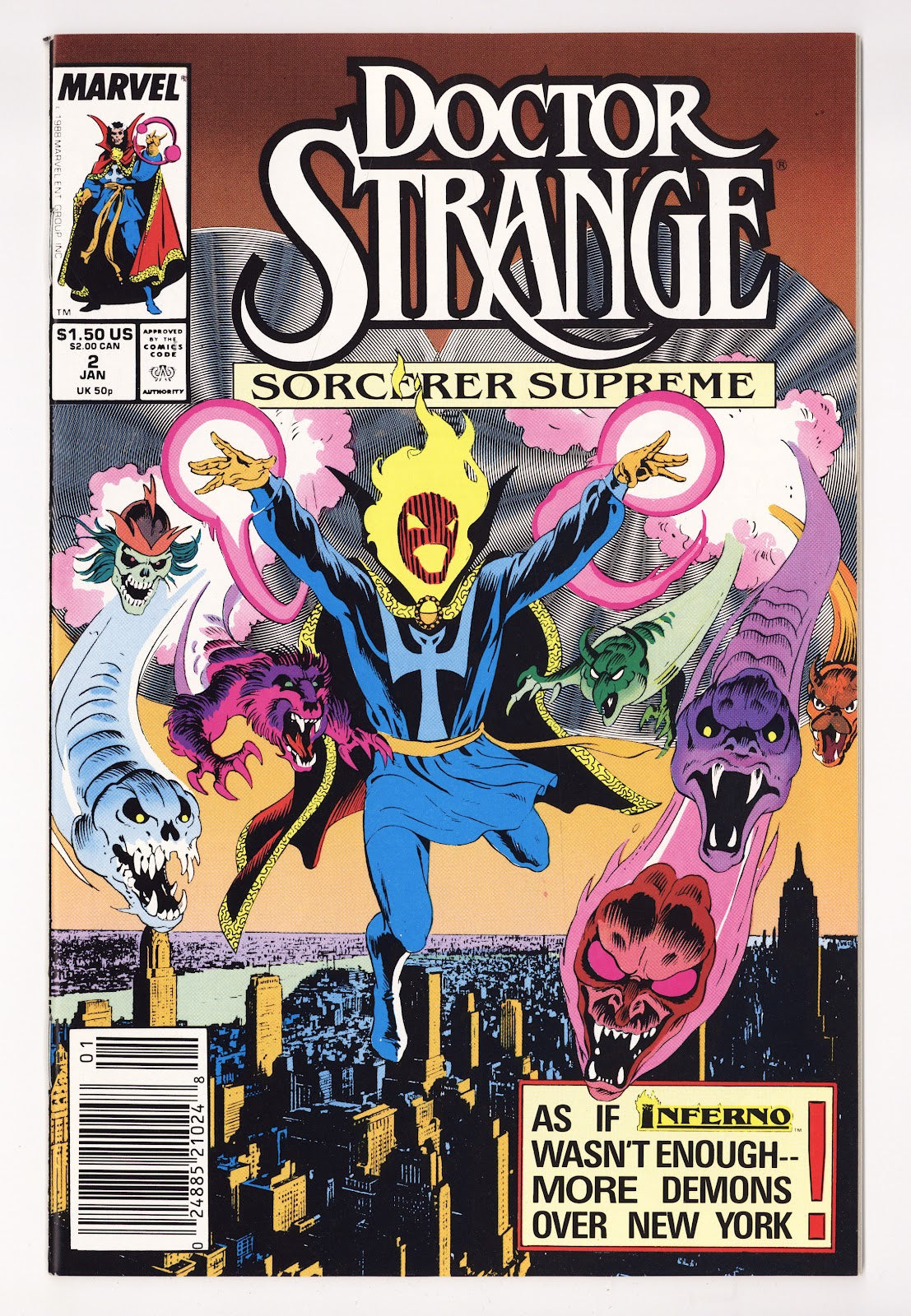 Doctor Strange, Sorcerer Supreme Vol 1 2  High Grade   (1989)     