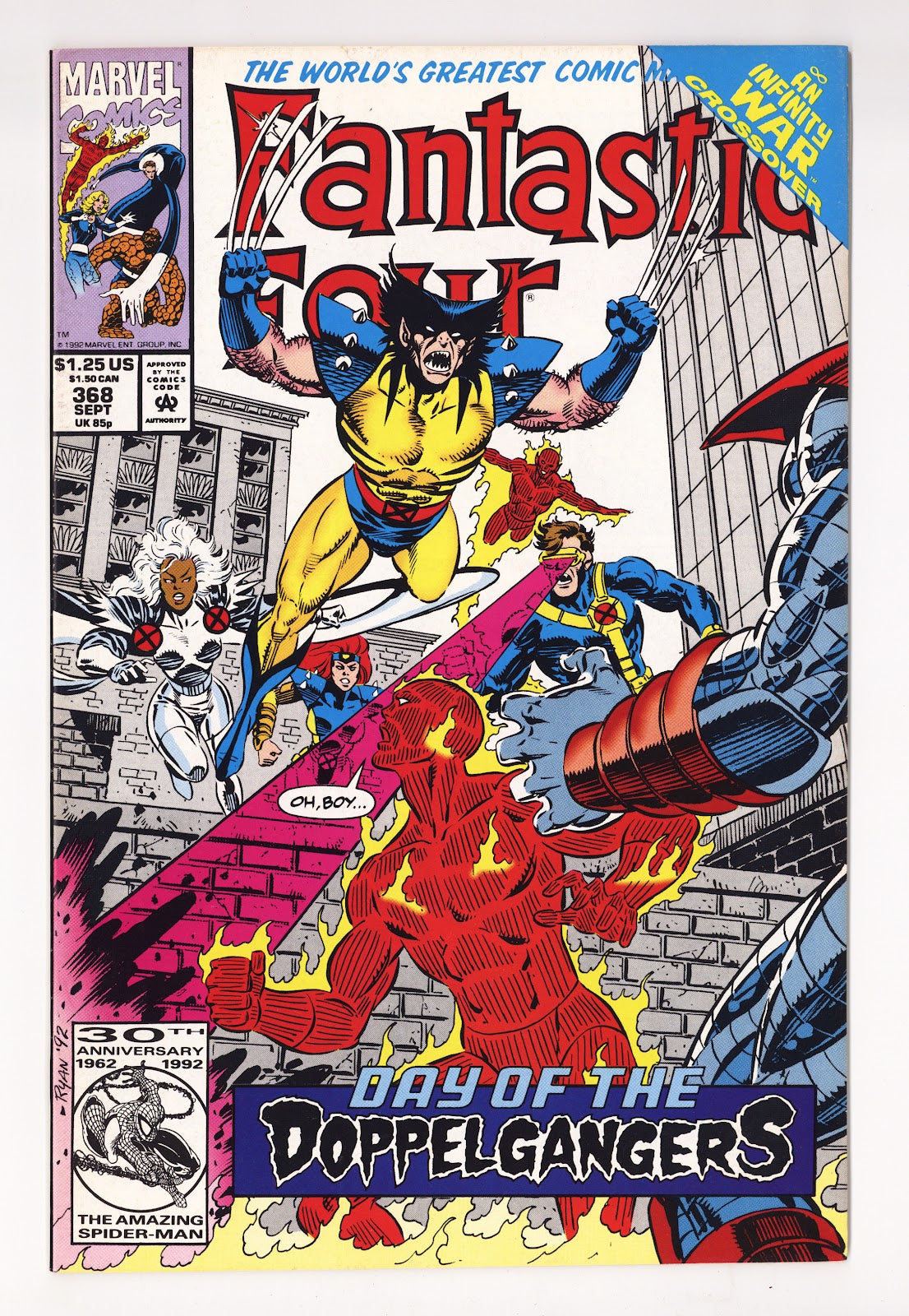 Fantastic Four Vol 1 368  Mid Grade   (1992)