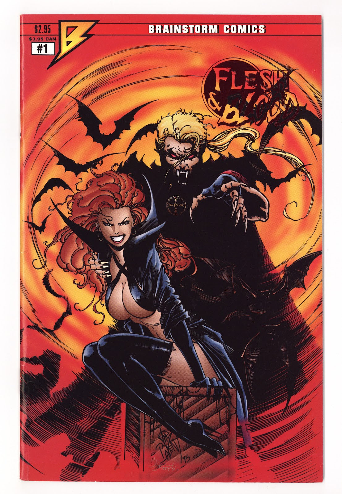 Flesh & Blood   1  Mid Grade   (1995) Foil Foil  Variant