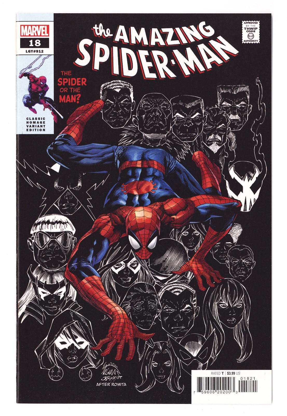 The Amazing Spider-Man Vol 6 18 (912) High Grade (2023) Stegman Variant 