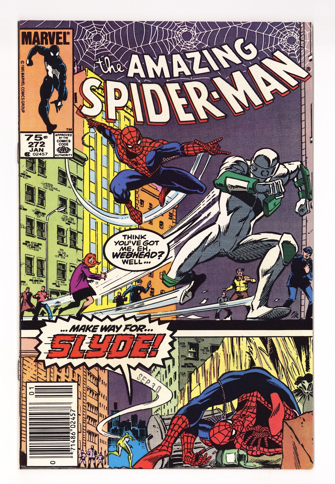 The Amazing Spider-Man Vol 1 272 VF- (7.5) (1986) Canadian Price Variant 
