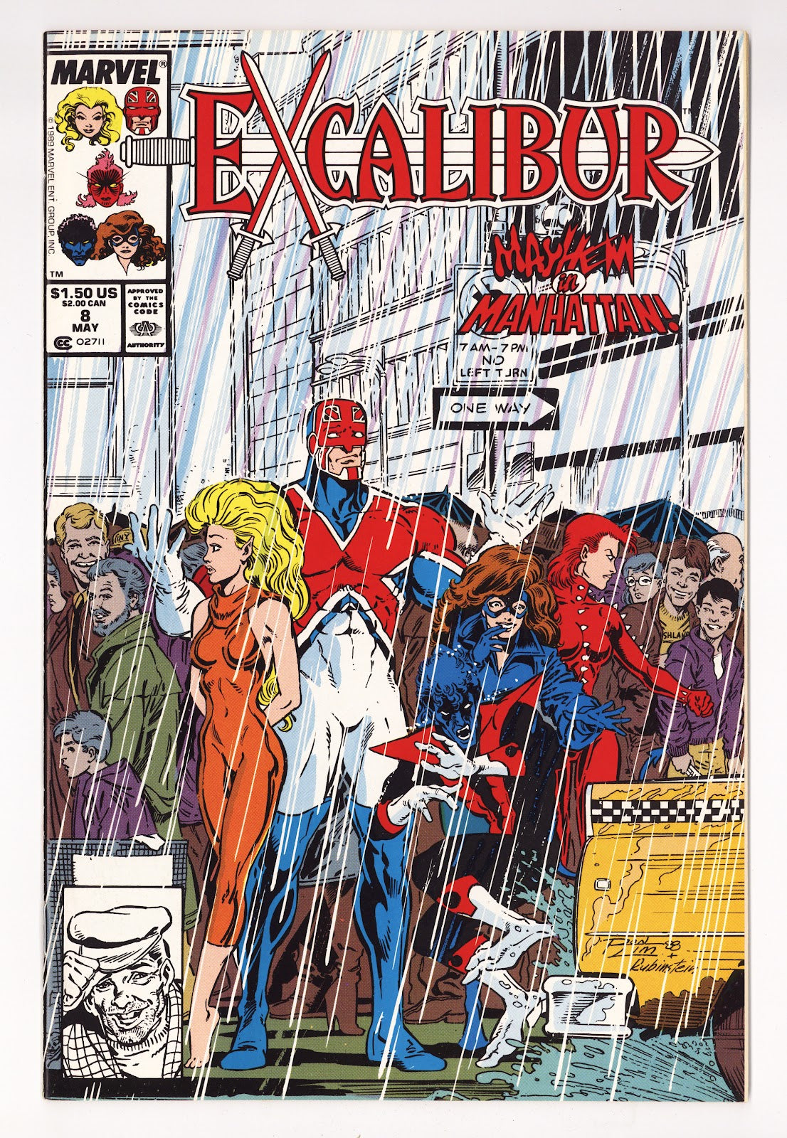 Excalibur Vol 1 8 High Grade (1989) Direct 