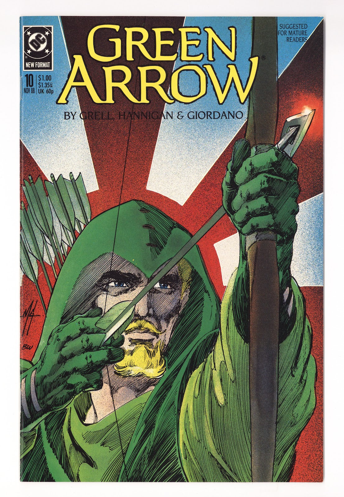 Green Arrow Vol 2 10  High Grade   (1988)