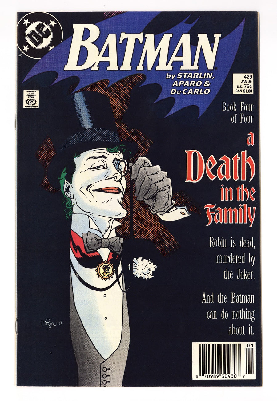 Batman Vol 1 429  VF/NM (9.0)   (1989)   Newsstand  