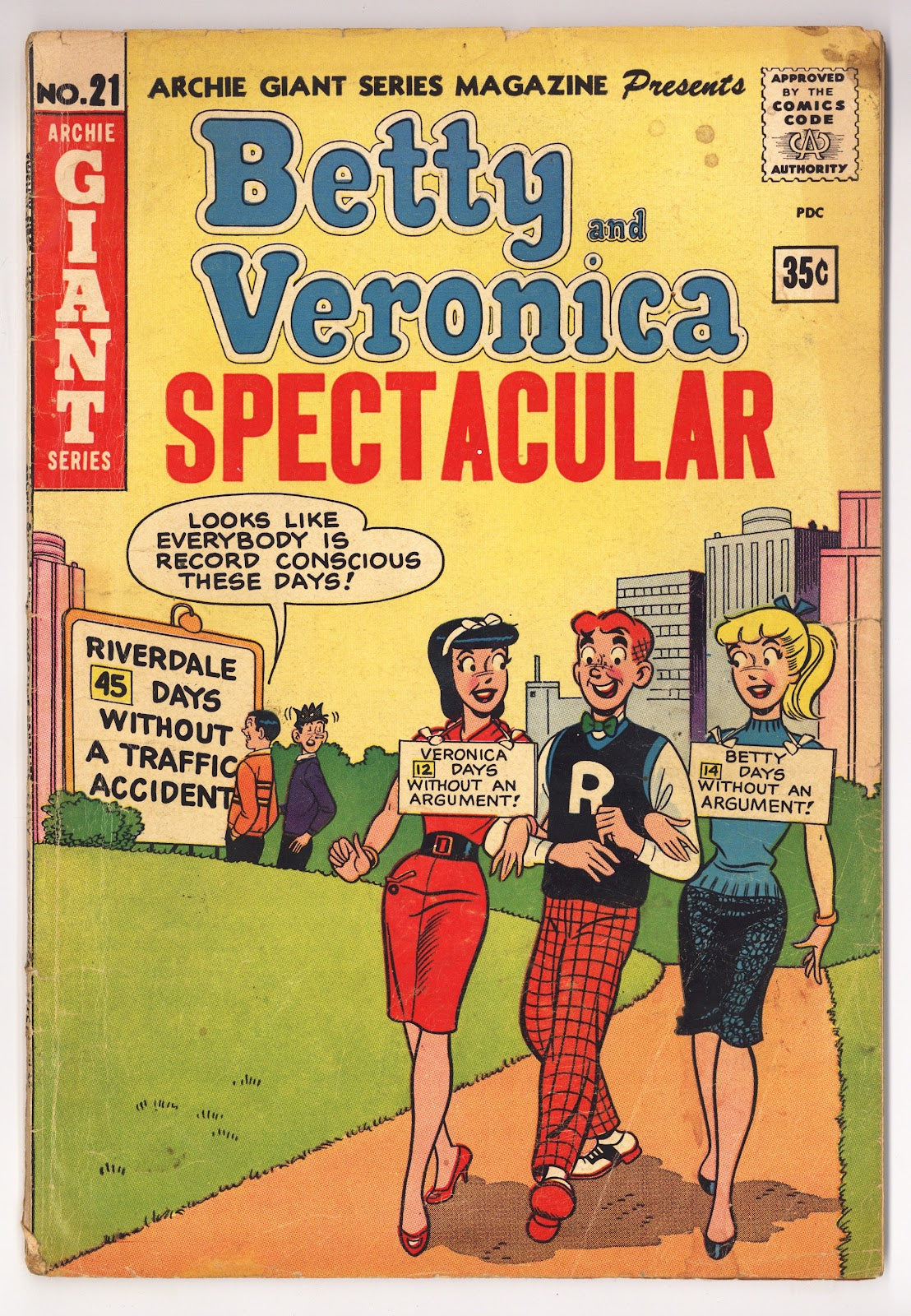 Archie Giant Series Magazine 21 GD/VG (3.0) (1963) Canadian Price Variant 